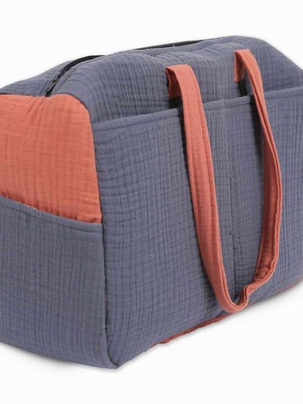 birlik1952 4 kat multi müslin crinkle krinkle kumaş anne bebek çanta mommy bag double muslin