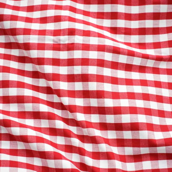 birlik1952 duck kumaş panama keteni zefir fabric pötikare pitikare ekose masa örtüsü döşemelik gingham red kırmızı