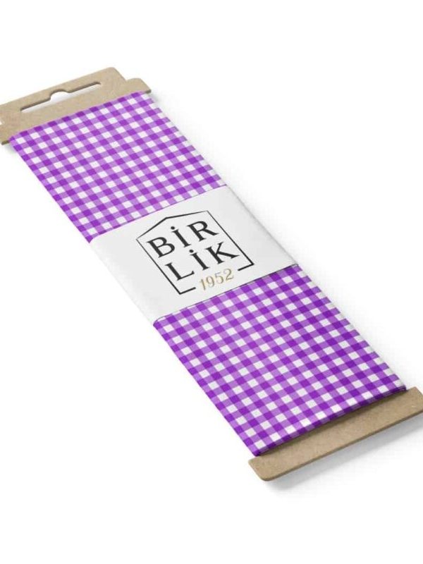 birlik1952 duck kumaş panama keteni zefir fabric pötikare pitikare ekose masa örtüsü döşemelik gingham purple mor