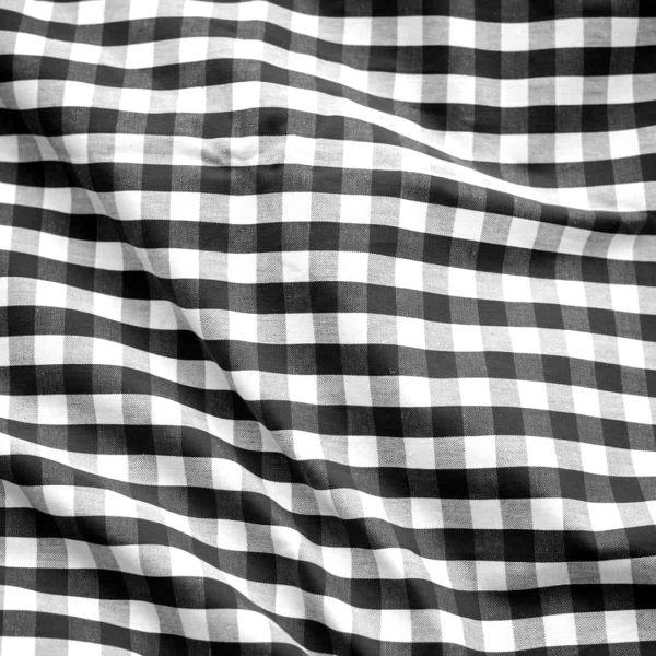 birlik1952 duck kumaş panama keteni zefir fabric pötikare pitikare ekose masa örtüsü döşemelik gingham black siyah