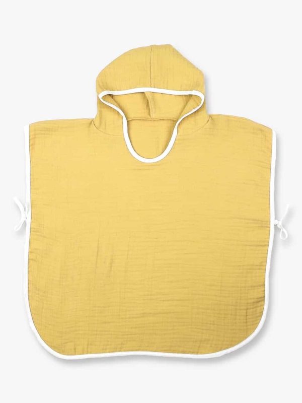 birlik1952 ipliq lunanino 4 kat multi müslin crinkle panço double muslin fabric crinkle pancho hardal