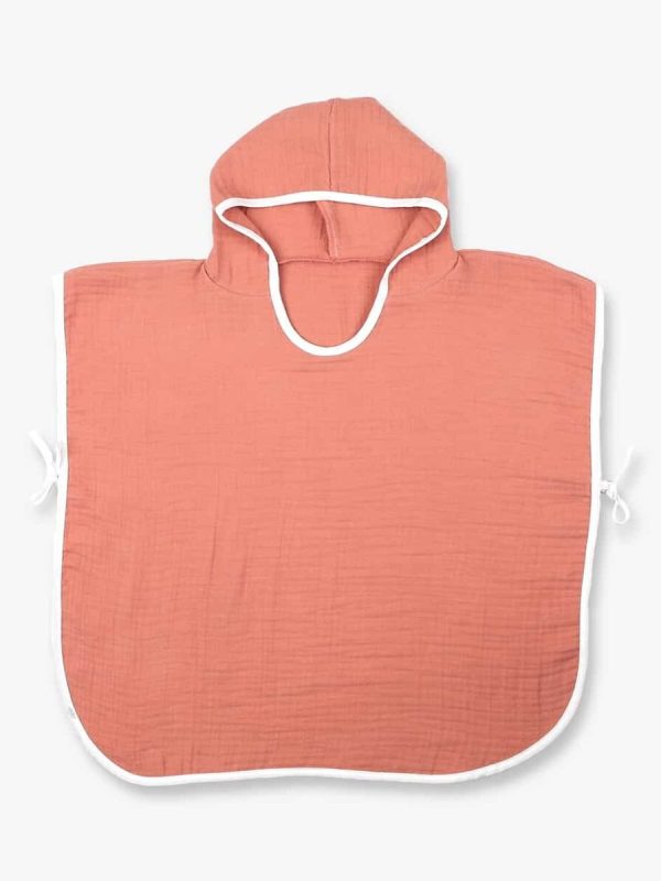 birlik1952 ipliq lunanino 4 kat multi müslin crinkle panço double muslin fabric crinkle pancho terracota