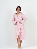 birlik1952 ipliq crinkle krinkle 4 kat multi double muslin müslin bathrobe pink pembe