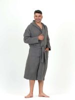 birlik1952 ipliq crinkle krinkle 4 kat multi double muslin müslin bathrobe antasit anthracite