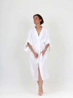 birlik1952 ipliq crinkle krinkle 4 kat multi double muslin müslin bathrobe kimono white beyaz