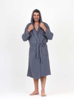 birlik1952 ipliq muslin müslin bathrobe indigo blue