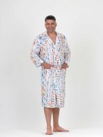 birlik1952 ipliq crinkle krinkle 4 kat multi double muslin müslin bathrobe etnic