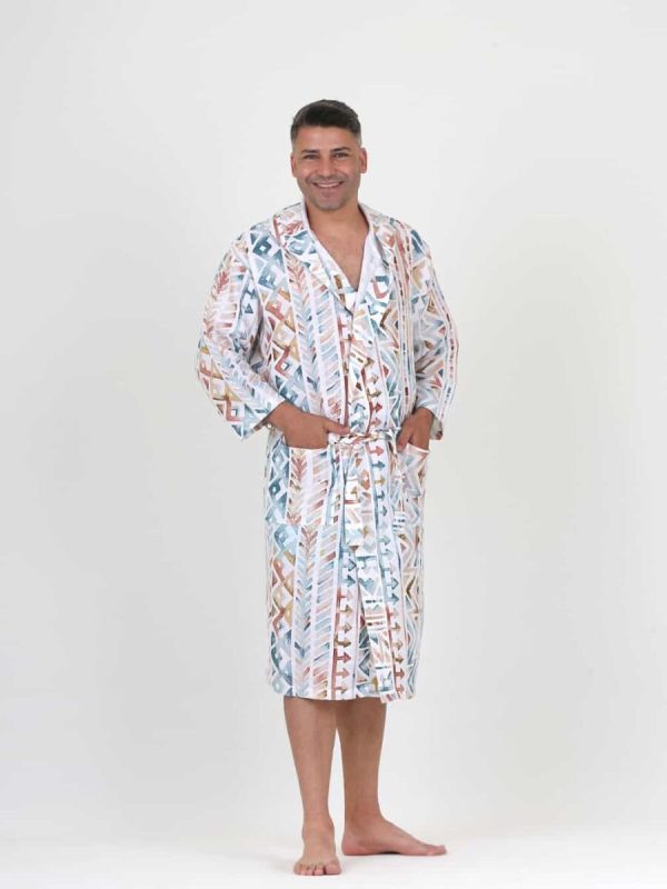 birlik1952 ipliq crinkle krinkle 4 kat multi double muslin müslin bathrobe etnic