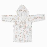 birlik1952 müslin bornoz bebek çocuk fabric baby bathrobe muslin rabbit tavşan