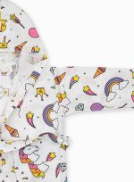 birlik1952 müslin bornoz bebek çocuk fabric baby bathrobe muslin unicorn