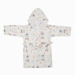 birlik1952 müslin bornoz bebek çocuk fabric baby bathrobe muslin yel değirmeni