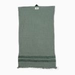 birlik1952 ipliq mutfak havlusu crinkle 4 kat multi müslin kumaş fabric turkish towel green