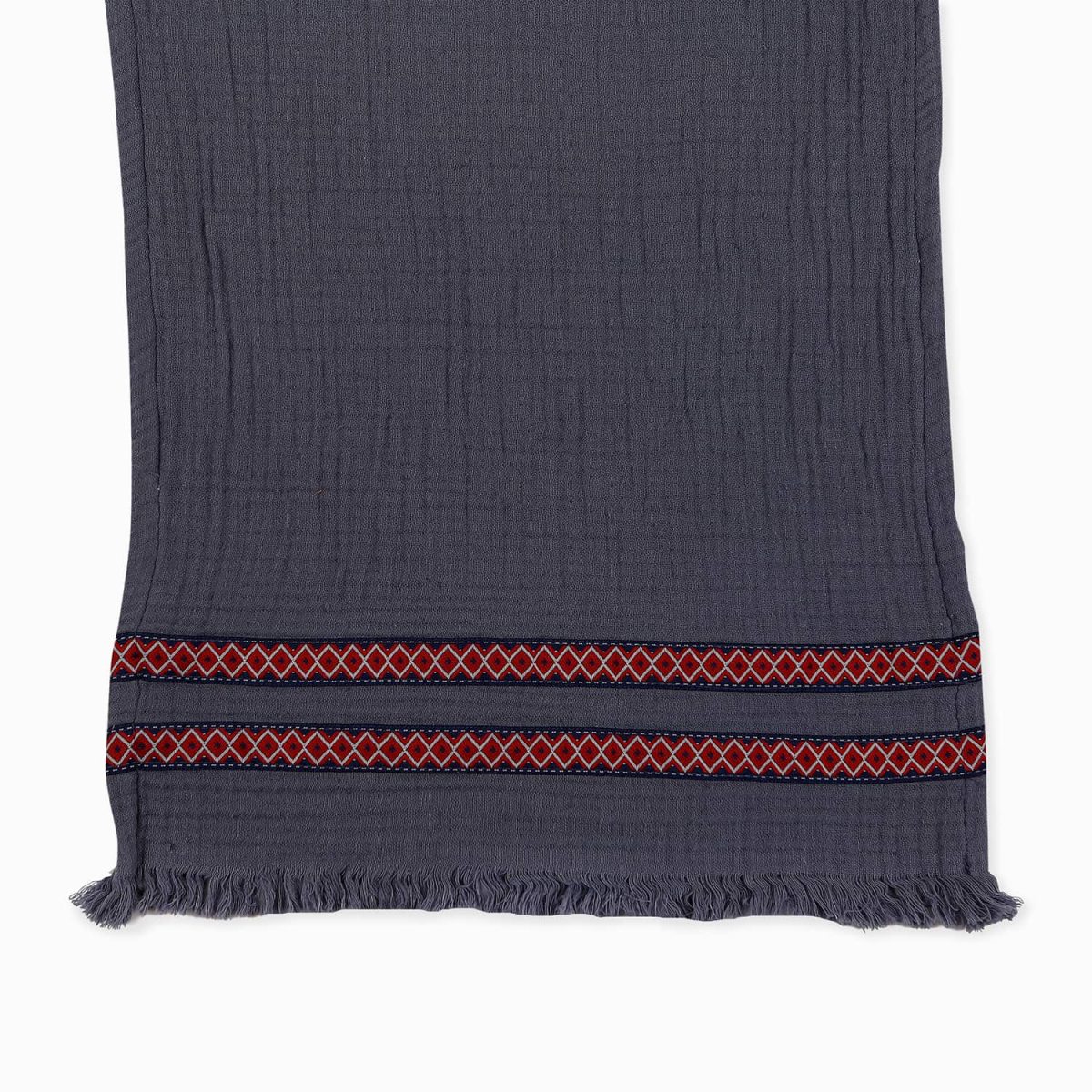 birlik1952 ipliq mutfak havlusu crinkle 4 kat multi müslin kumaş fabric turkish towel indigo mavi