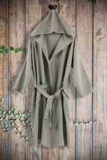 birlik1952 ipliq muslin müslin bathrobe petrol adaçayı yeşil