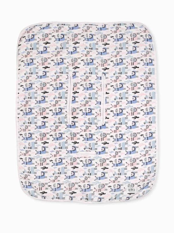 birlik1952 ipliq lunanino müslin puset oto koltuğu kılıfı muslin fabric baby car seat cover lama