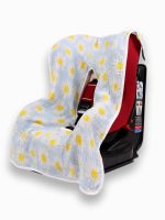 birlik1952 ipliq lunanino müslin puset oto koltuğu kılıfı muslin fabric baby car seat cover daisy papatya