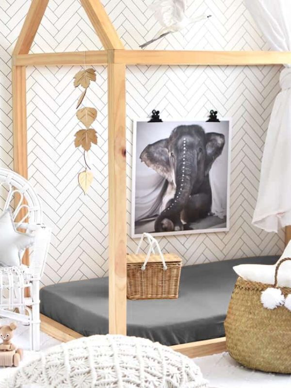 birlik1952 ranforce poplin saten lastikli çarşaf fitted bed sheet mat cover baby child çocuk yatak çarşafı antrasit anthracite