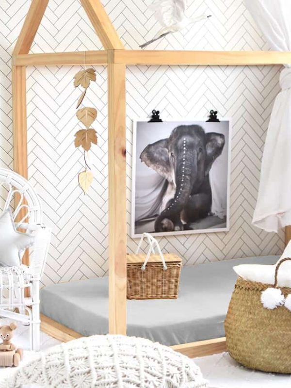 birlik1952 ranforce poplin saten lastikli çarşaf fitted bed sheet mat cover baby child çocuk yatak çarşafı gri grey