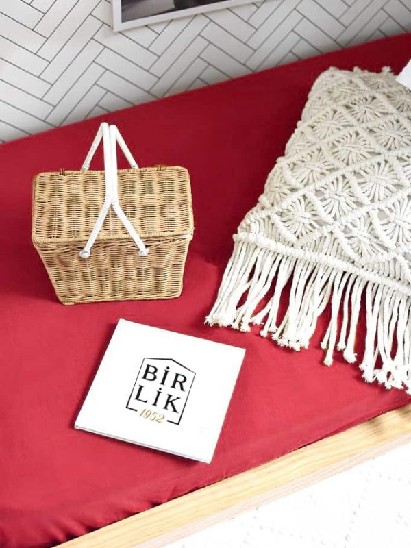 birlik1952 ranforce poplin saten lastikli çarşaf fitted bed sheet mat cover baby child çocuk yatak çarşafı red kırmızı