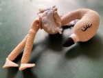 birlik1952 amigurumi çıngırak diş kaşıyıcı emzik askısı oyuncak baby cotton toys rattle teat hanger flamingo