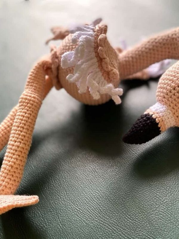 birlik1952 amigurumi çıngırak diş kaşıyıcı emzik askısı oyuncak baby cotton toys rattle teat hanger flamingo