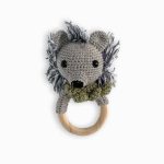 birlik1952 amigurumi çıngırak diş kaşıyıcı emzik askısı oyuncak baby cotton toys rattle teat hanger hedgehog kirpi