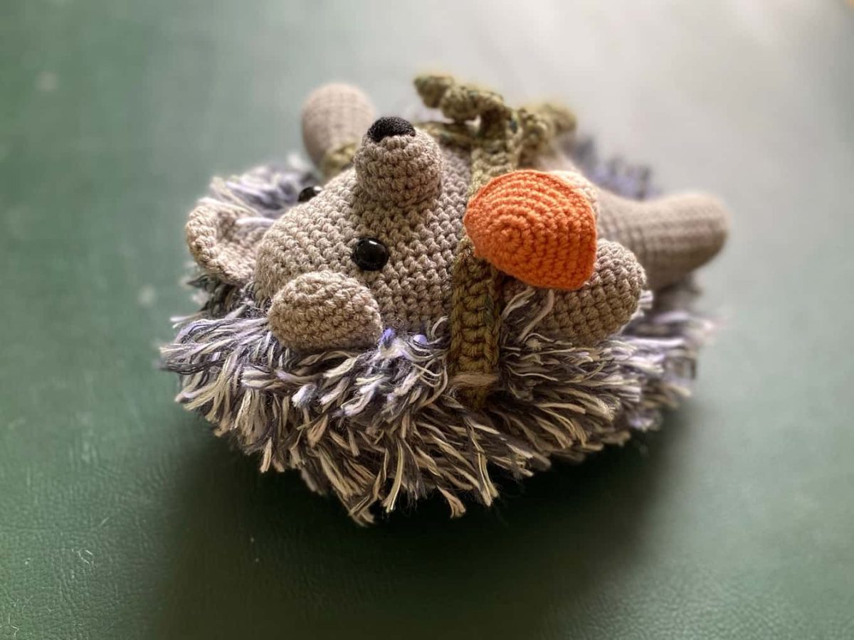 birlik1952 amigurumi çıngırak diş kaşıyıcı emzik askısı oyuncak baby cotton toys rattle teat hanger hedgehog kirpi