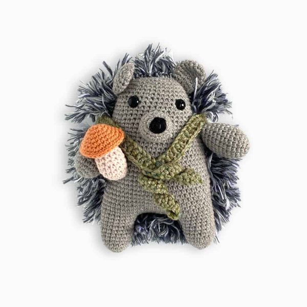 birlik1952 amigurumi çıngırak diş kaşıyıcı emzik askısı oyuncak baby cotton toys rattle teat hanger hedgehog kirpi