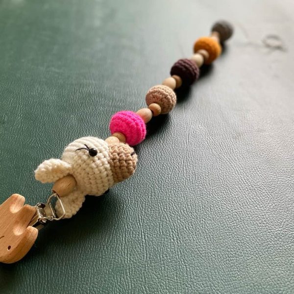birlik1952 amigurumi çıngırak diş kaşıyıcı emzik askısı oyuncak baby cotton toys rattle teat hanger lama