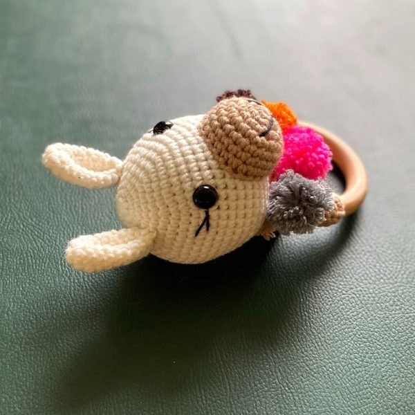 birlik1952 amigurumi çıngırak diş kaşıyıcı emzik askısı oyuncak baby cotton toys rattle teat hanger lama