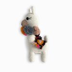 birlik1952 amigurumi çıngırak diş kaşıyıcı emzik askısı oyuncak baby cotton toys rattle teat hanger lama