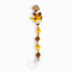 birlik1952 amigurumi çıngırak diş kaşıyıcı emzik askısı oyuncak baby cotton toys rattle teat hanger giraffe zürafa
