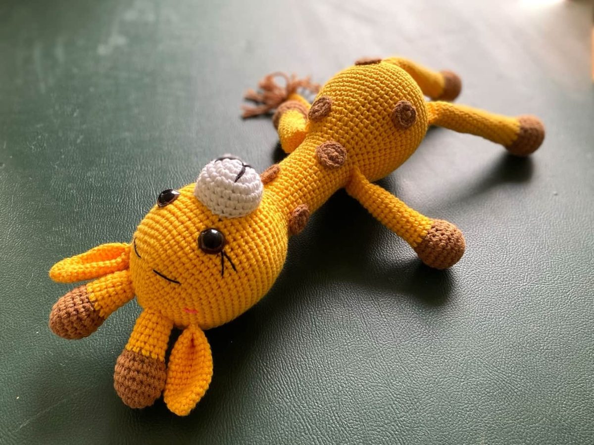 birlik1952 amigurumi çıngırak diş kaşıyıcı emzik askısı oyuncak baby cotton toys rattle teat hanger giraffe zürafa