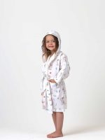 birlik1952 ipliq muslin müslin bathrobe bebek çocuk bornoz tavşan pastorel