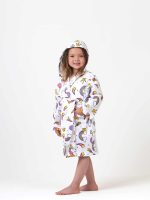 birlik1952 ipliq muslin müslin bathrobe bebek çocuk bornoz unicorn big