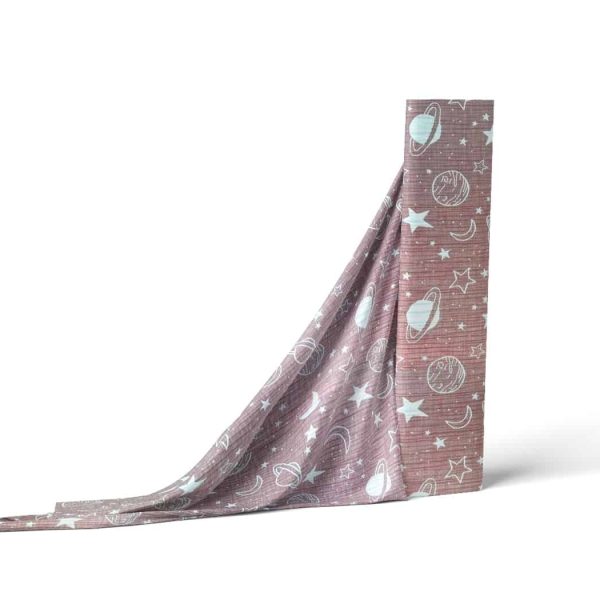 birlik1952 jakarlı dokuma çift taraflı desenli multi 4 kat double muslin müslin crinkle krinkle kumaş fabric planet pink pembe