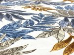 birlik1952 duck kumaş panama keteni zefir fabric masa örtüsü döşemelik kırlent kumaşı fil kulağı rengarenk ağaçlar tree söğüt mavi