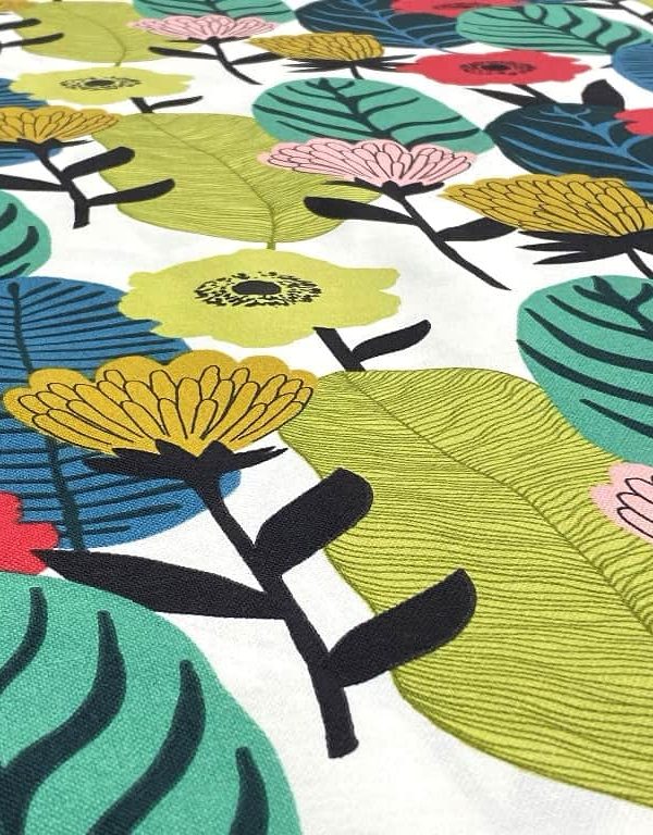 birlik1952 duck kumaş panama keteni zefir fabric masa örtüsü döşemelik kırlent kumaşı dallar renkli