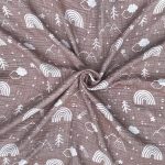 birlik1952 jakarlı battaniye jacquard swaddle blanket 4 müslin gauze layer muslin crinkle krinkle soft cotton rainbow gökkuşağı pembe pink