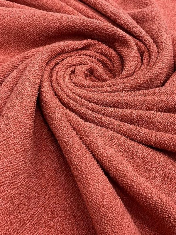 birlik1952 metrelik havlu turkish towel meter bathrobe fabric terracota kırmızı red