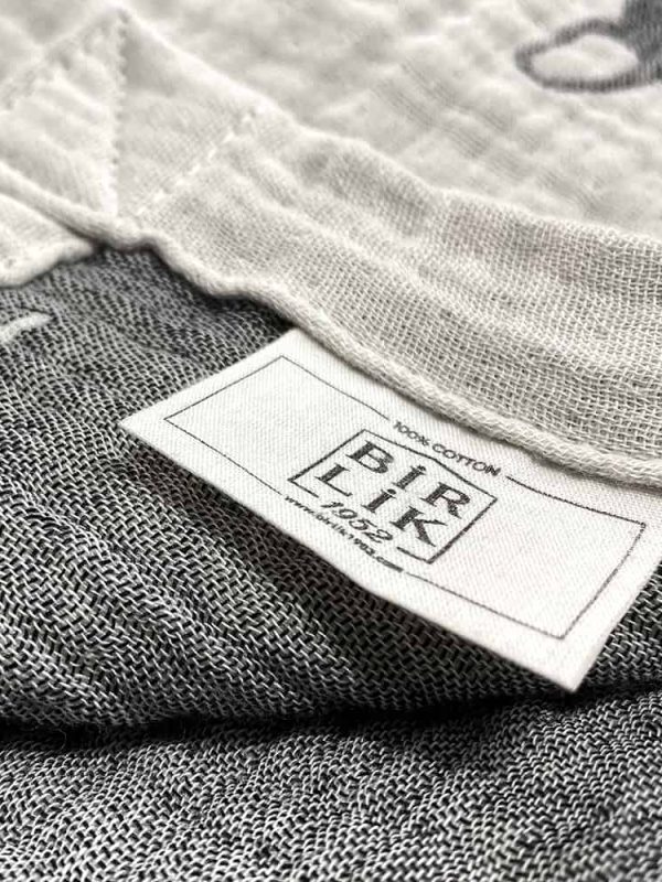 birlik1952 jakarlı 3 kat müslin three layer jaquard swaddle blanket baby crinkle krinkle muslin fabric cotton bulldog bw