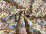 birlik1952 müslin digital print dijital baskı kumaş fabric battaniyesi swaddle blanket ancient city