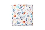 birlik1952 müslin digital print dijital baskı kumaş fabric battaniyesi swaddle blanket uzay planet