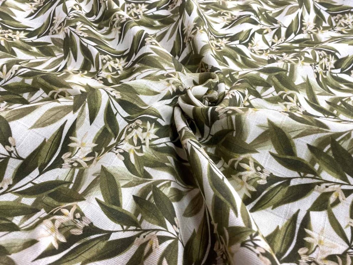 birlik1952 müslin digital print dijital baskı kumaş fabric battaniyesi swaddle blanket citrus flower bloosom limon çiceği lemon