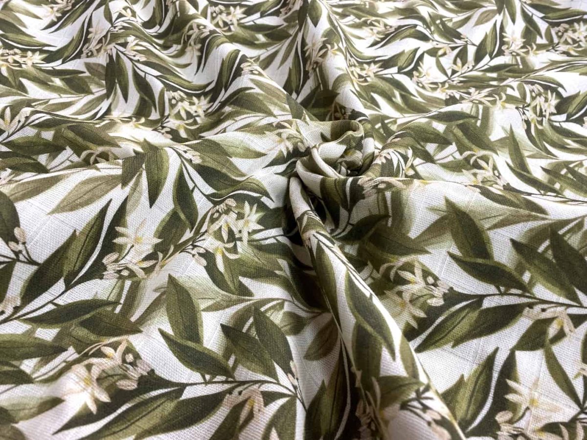 birlik1952 müslin digital print dijital baskı kumaş fabric battaniyesi swaddle blanket citrus flower bloosom limon çiceği lemon