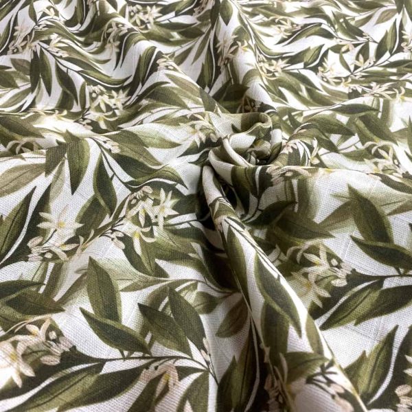 birlik1952 müslin digital print dijital baskı kumaş fabric battaniyesi swaddle blanket citrus flower bloosom limon çiceği lemon
