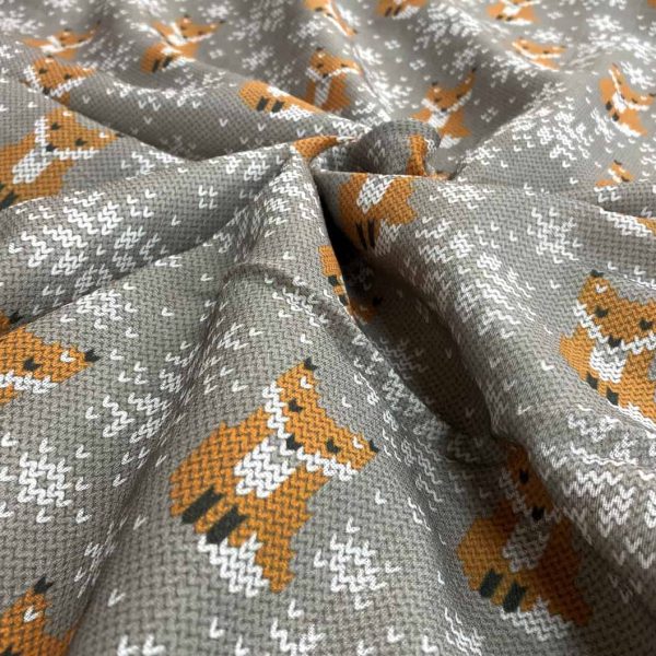 birlik1952 müslin digital print dijital baskı kumaş fabric battaniyesi swaddle blanket fuchs fox tilki nakış emrodiery art