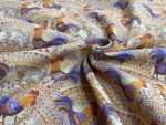 birlik1952 müslin digital print dijital baskı kumaş fabric battaniyesi swaddle blanket rooster horoz