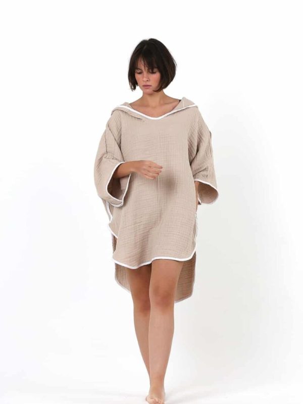 birlik1952 4 layer kat gauze crinkle krinkle 3 kat layer gauze 4 multi double muslin müslin pancho bathrobe turkish whosale panço bornoz bej bejie vizon