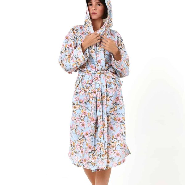 birlik1952 dijital print müslin fabric kimono bathrobe bornoz digital baskı desenli banyo whosale turkish company toptan tekstil textile bridemaid etamin manolya magnolia blossom çiçek